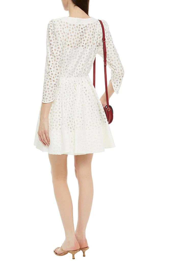 商品Maje|Ralina flared cotton-blend lace mini dress,价格¥560,第3张图片详细描述