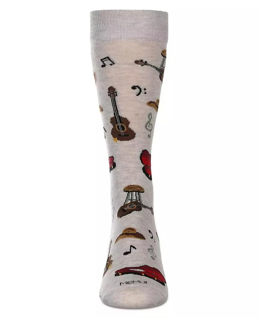 商品Memoi|Men's Guitars Novelty Crew Socks,价格¥68,第2张图片详细描述