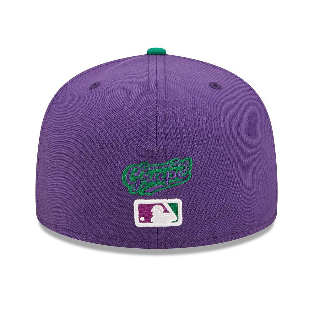 Men's Los Angeles Dodgers New Era Purple/Green MLB x Big League Chew Ground  Ball Grape Flavor Pack 59FIFTY Fitted Hat