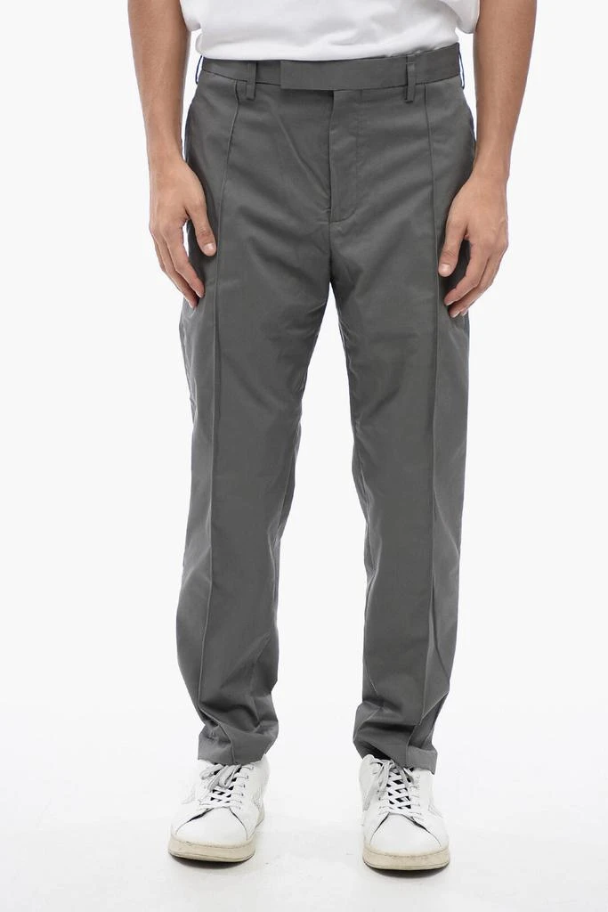 商品Neil Barrett|Neil Barrett Low-Rise CLEAN Cotton Blend Chinos Pants,价格¥3509,第1张图片