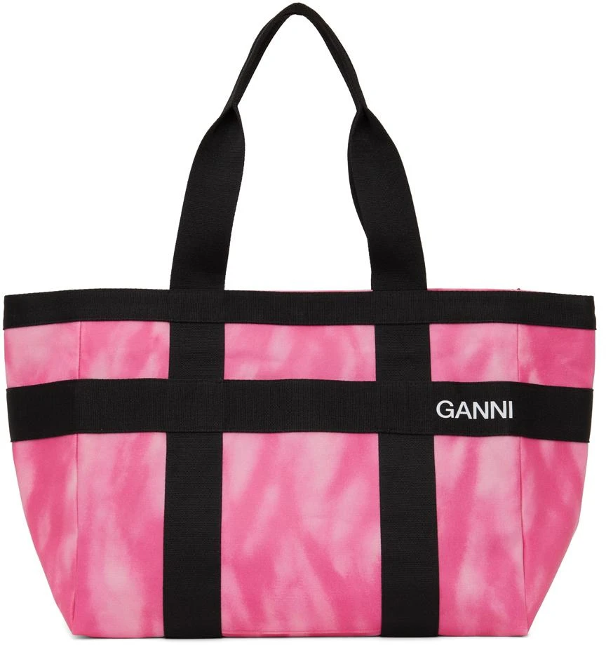商品Ganni|Pink East West Tote,价格¥424,第1张图片