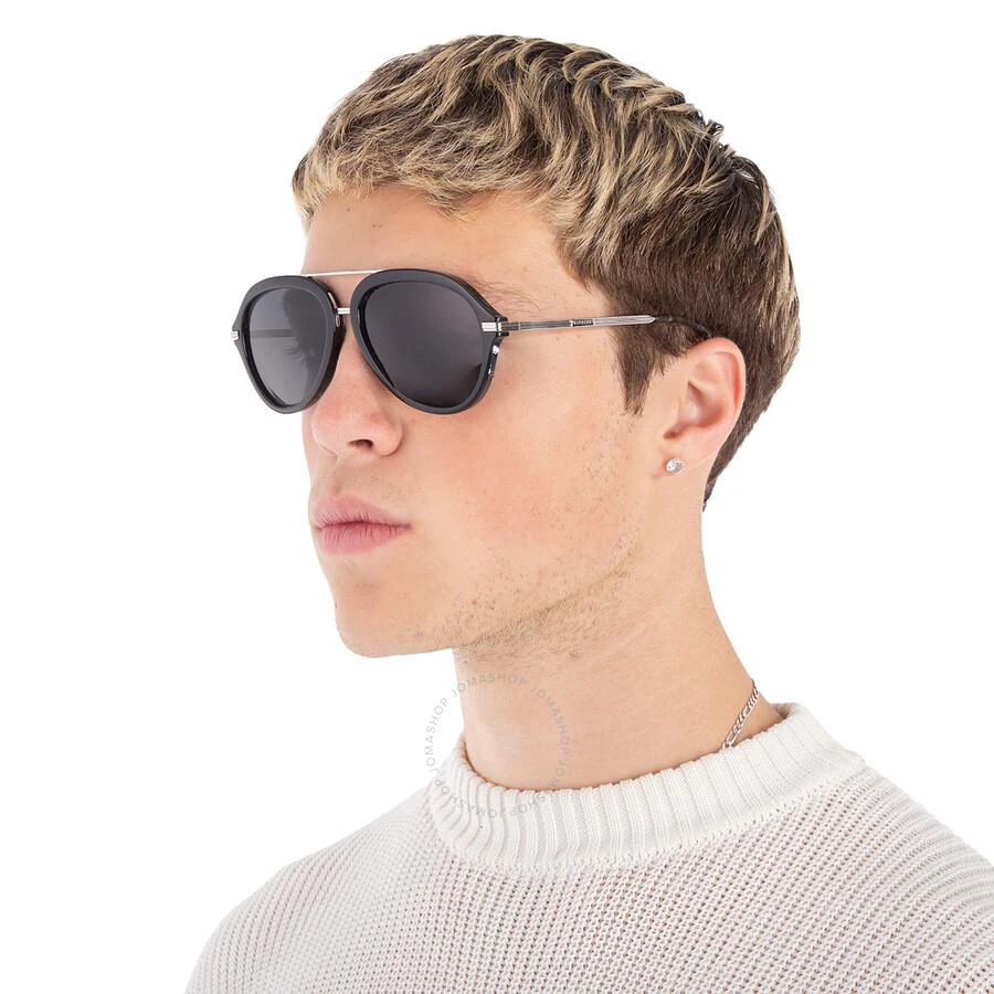 商品Burberry|Jude Dark Gray Pilot Men's Sunglasses BE4377 300187 58,价格¥816,第2张图片详细描述
