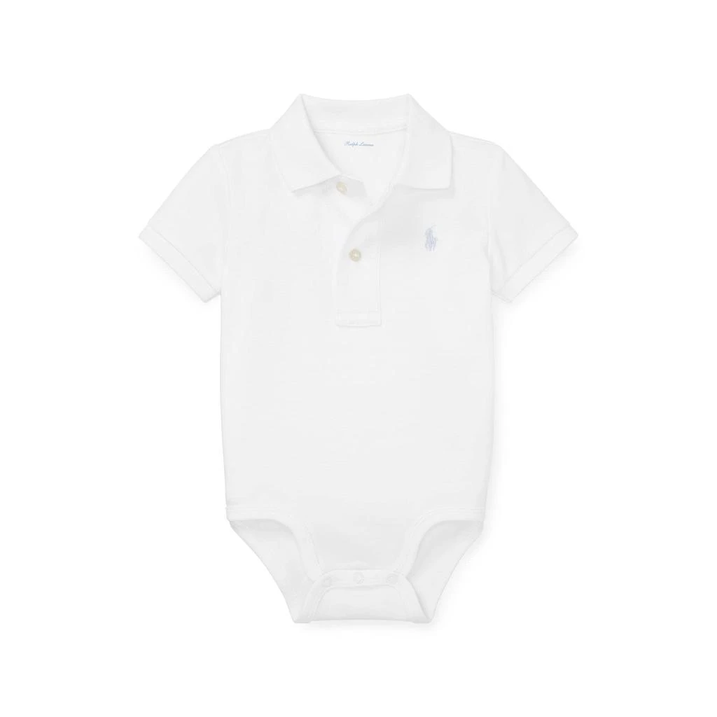 商品Ralph Lauren|Soft Cotton Polo Bodysuit (Infant),价格¥221,第1张图片