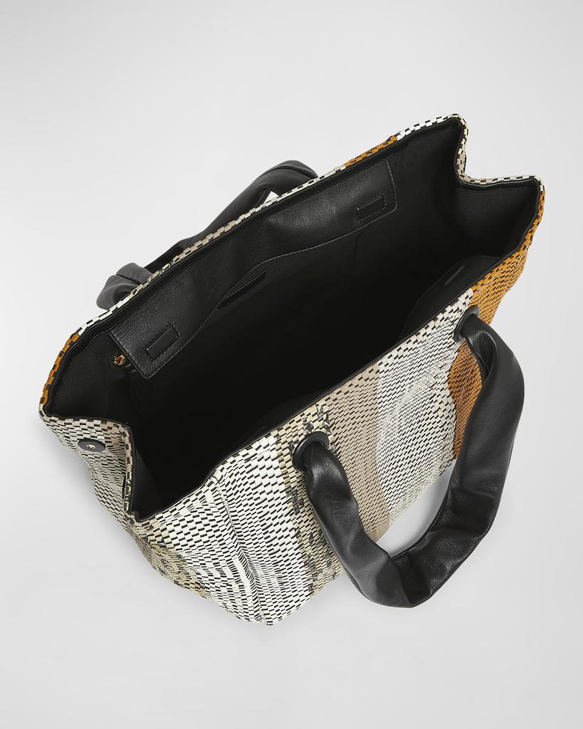 DRIES VAN NOTEN HOBO キャンバス ベルト トート バッグ グレー アシンメトリートートバッグ A4 左右非対称 WAJI ワジ 肩掛け