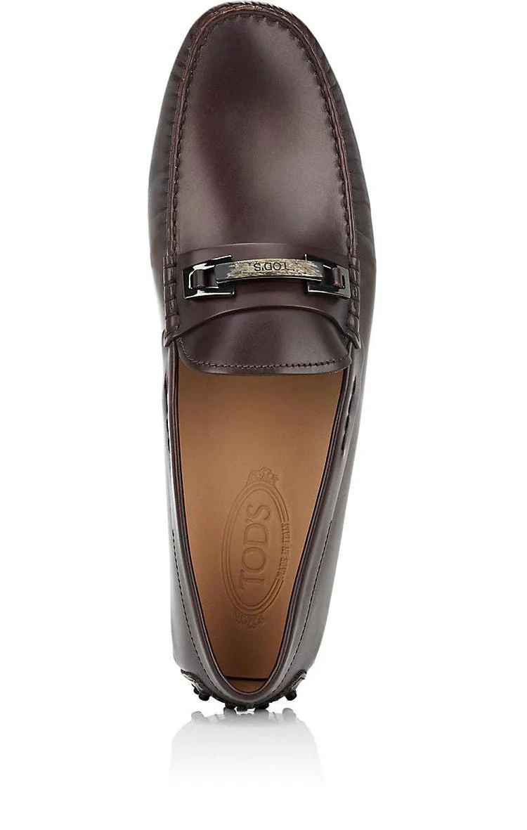 商品Tod's|Bit-Detailed Spazzolato Leather Drivers,价格¥1972,第4张图片详细描述