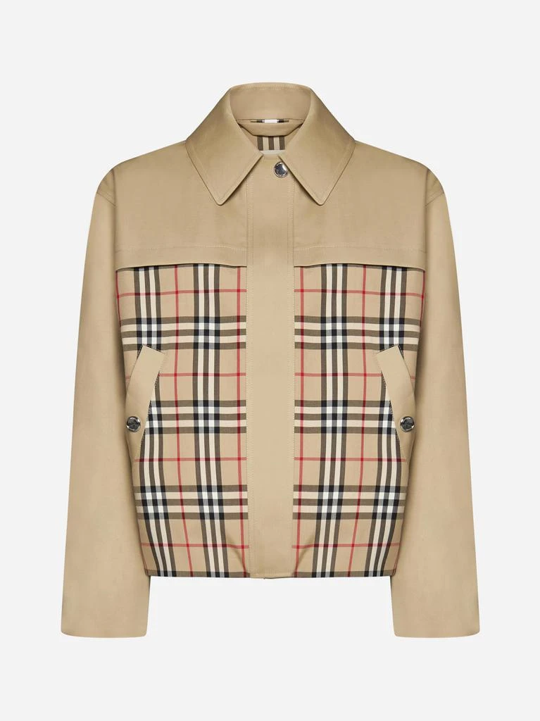 商品Burberry|Hawkley check cotton jacket,价格¥10522,第1张图片