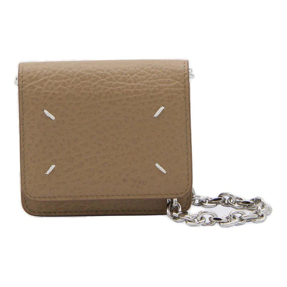 商品MAISON MARGIELA|Maison Margiela Foldover Top Chain-Linked Wallet,价格¥3572,第1张图片