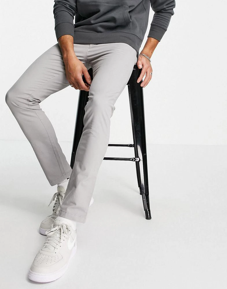 商品Topman|Topman stretch skinny chinos in light grey,价格¥173,第4张图片详细描述