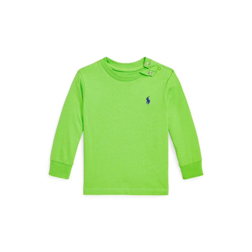 商品Ralph Lauren|Baby Boys Jersey Long Sleeve T-shirt,价格¥145,第1张图片