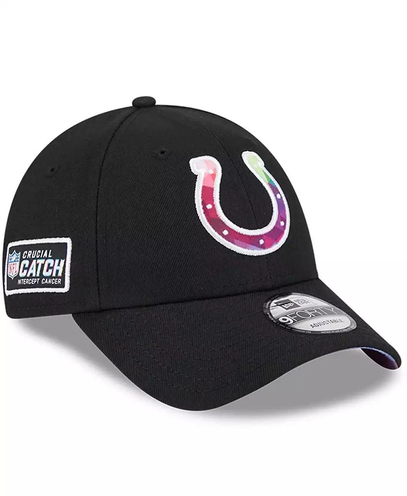 商品New Era|Men's Black Indianapolis Colts 2023 NFL Crucial Catch 9FORTY Adjustable Hat,价格¥254,第1张图片