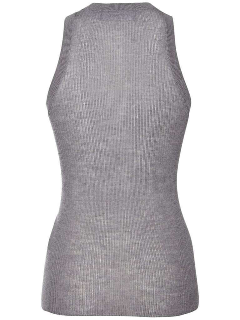 商品DSQUARED2|Wool Jersey Ribbed Tank Top,价格¥2413,第6张图片详细描述