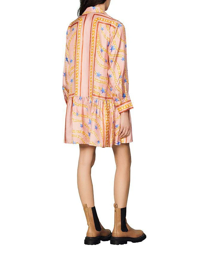 商品Sandro|Alexiane Silk Printed Dress,价格¥1929,第2张图片详细描述