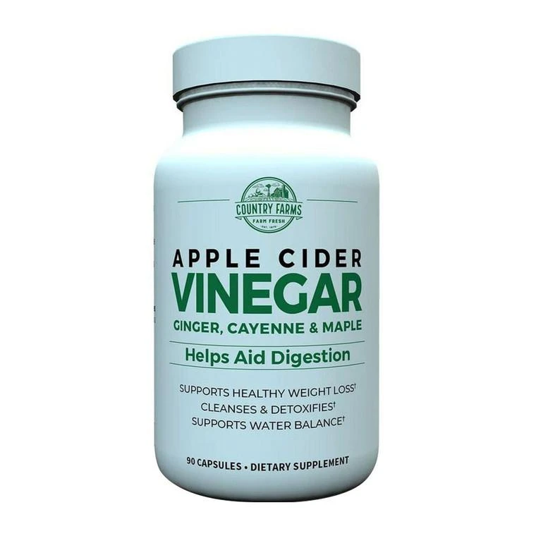 商品Top Selling Items|Country Farms Apple Cider Vinegar 500mg, Capsules, 90 Ea,价格¥57,第1张图片