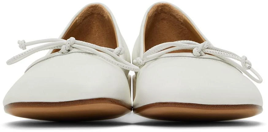 商品MAISON MARGIELA|White Anatomic Ballerina Flats,价格¥2357,第2张图片详细描述