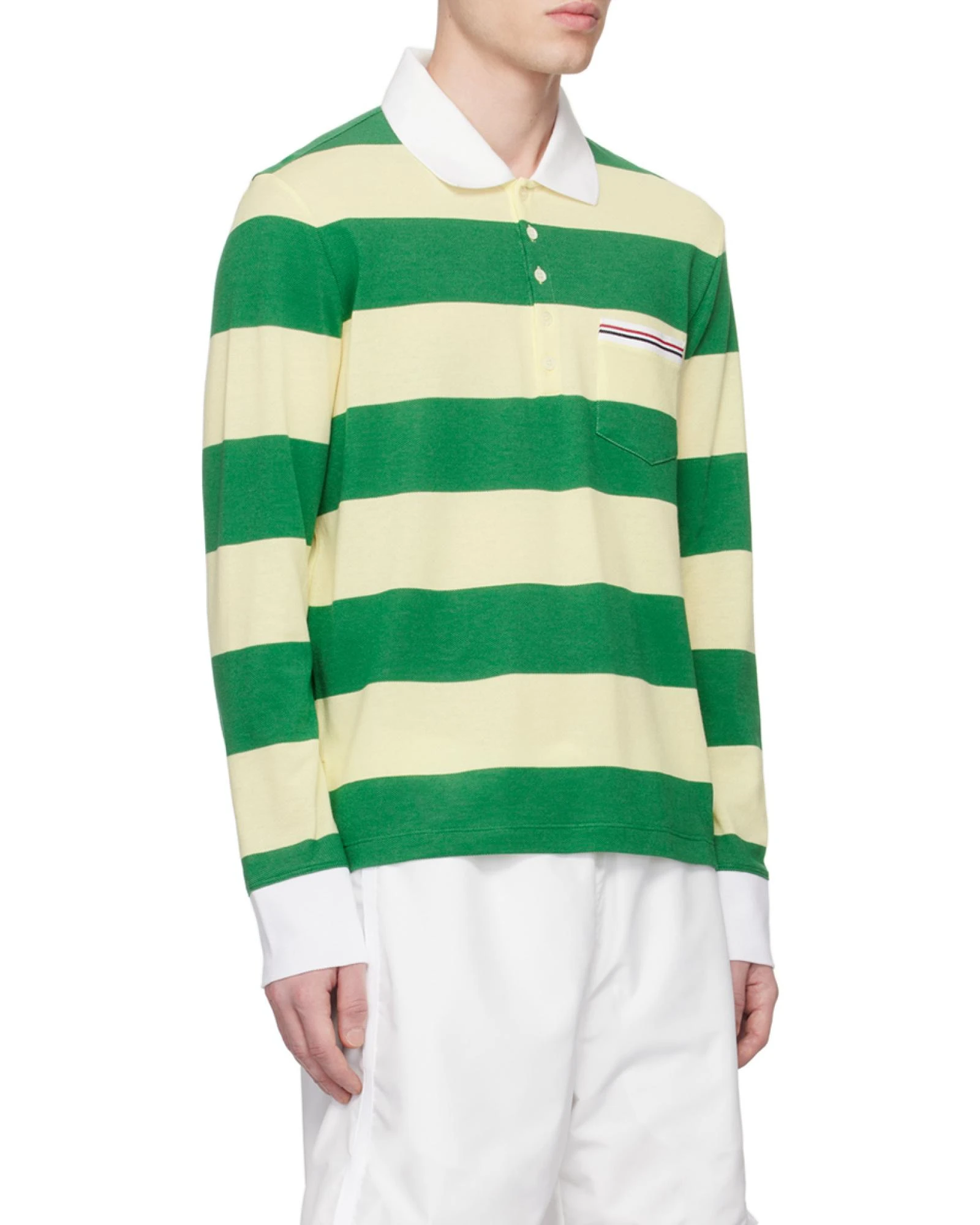 商品【商品预售7天】 Thom Browne|Thom Browne 男士T恤 MJP167AJ0049308 绿色,价格¥3926,第6张图片详细描述