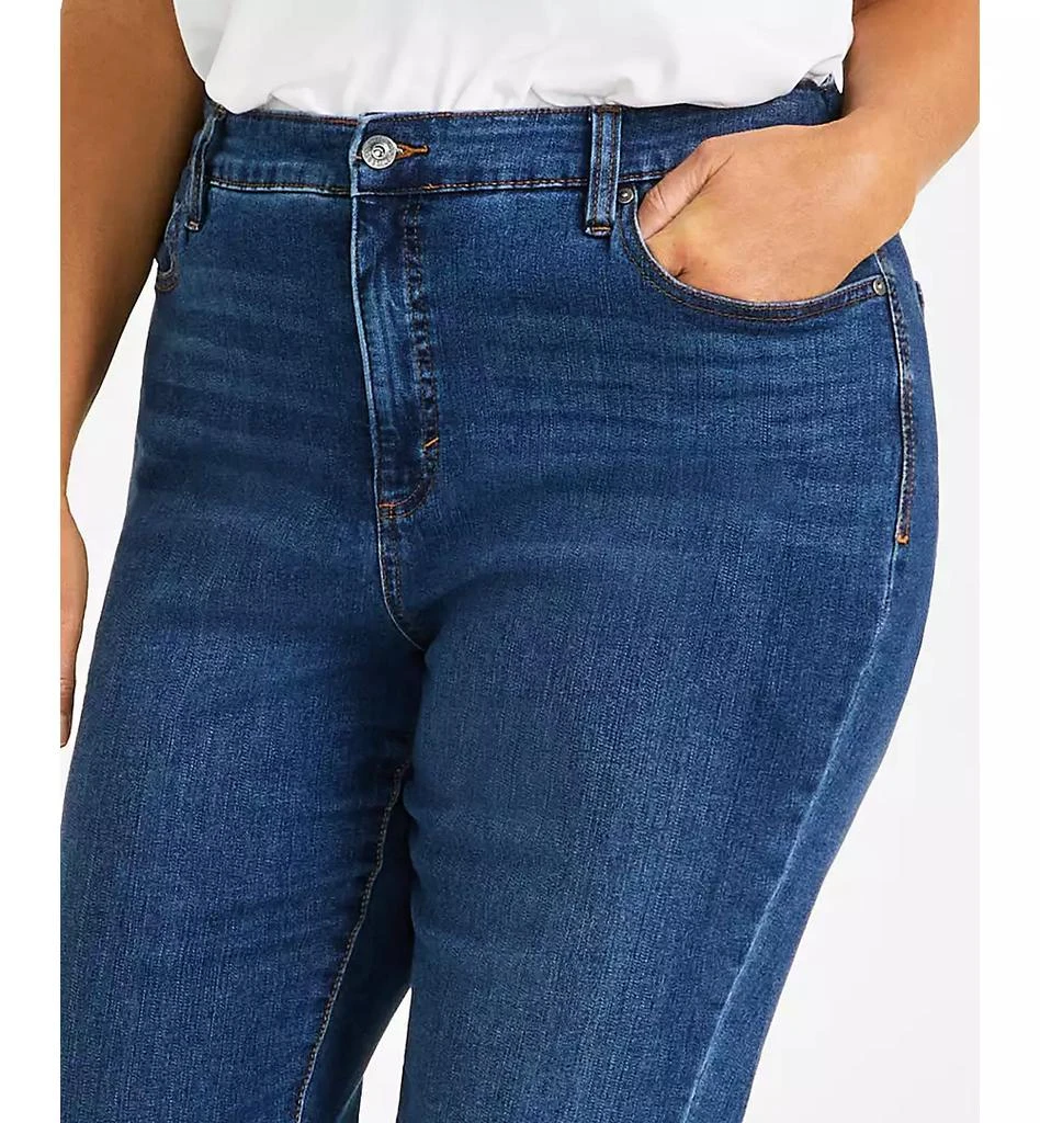 商品Style & Co|Plus Size High-Rise Straight-Leg Jeans, Exclusively at Macy's,价格¥111,第4张图片详细描述
