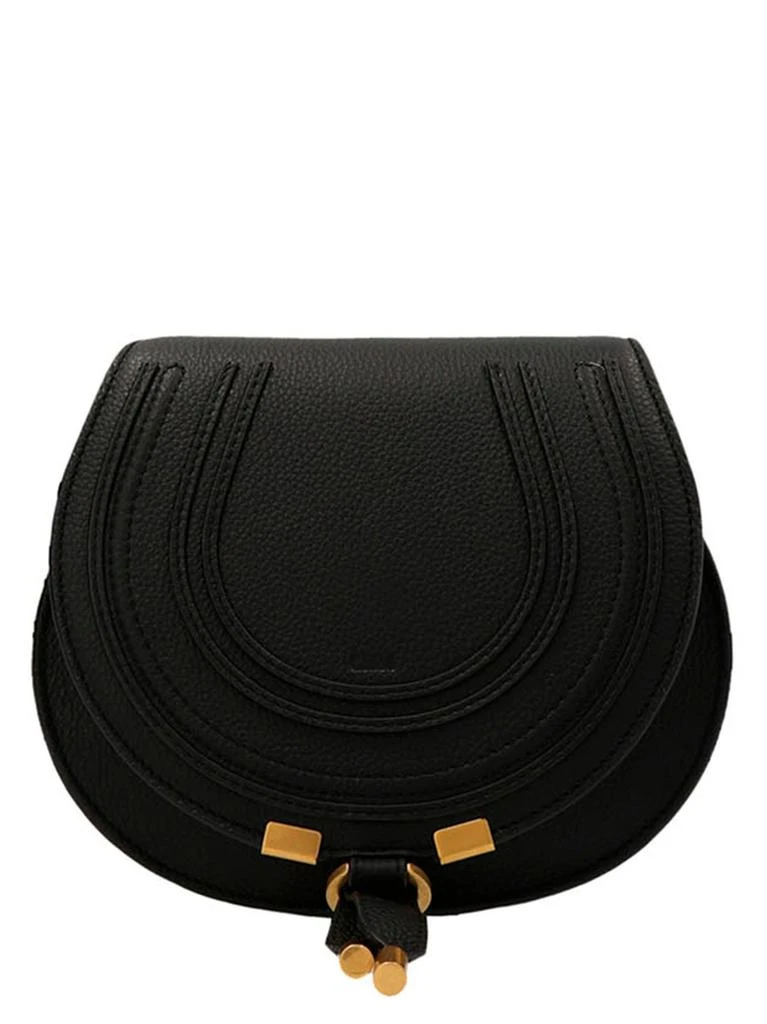 商品Chloé|Saddle Small Marcie Crossbody Bags Black,价格¥5180,第1张图片