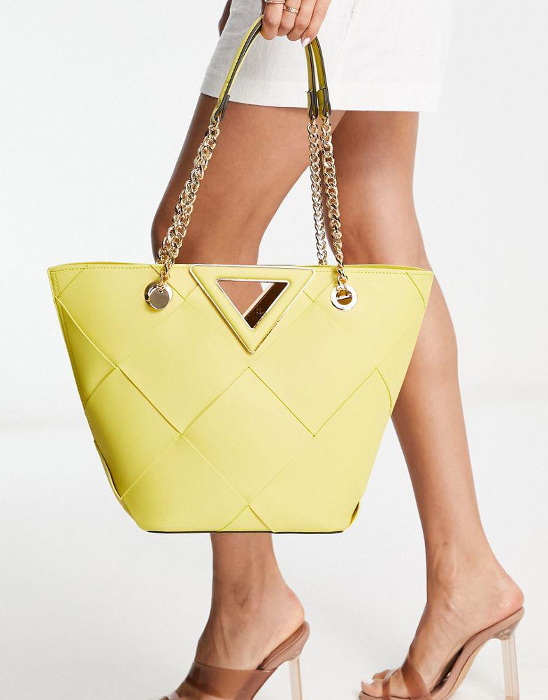 ALDO Contaeldar tote bag in yellow zest商品第2张图片规格展示