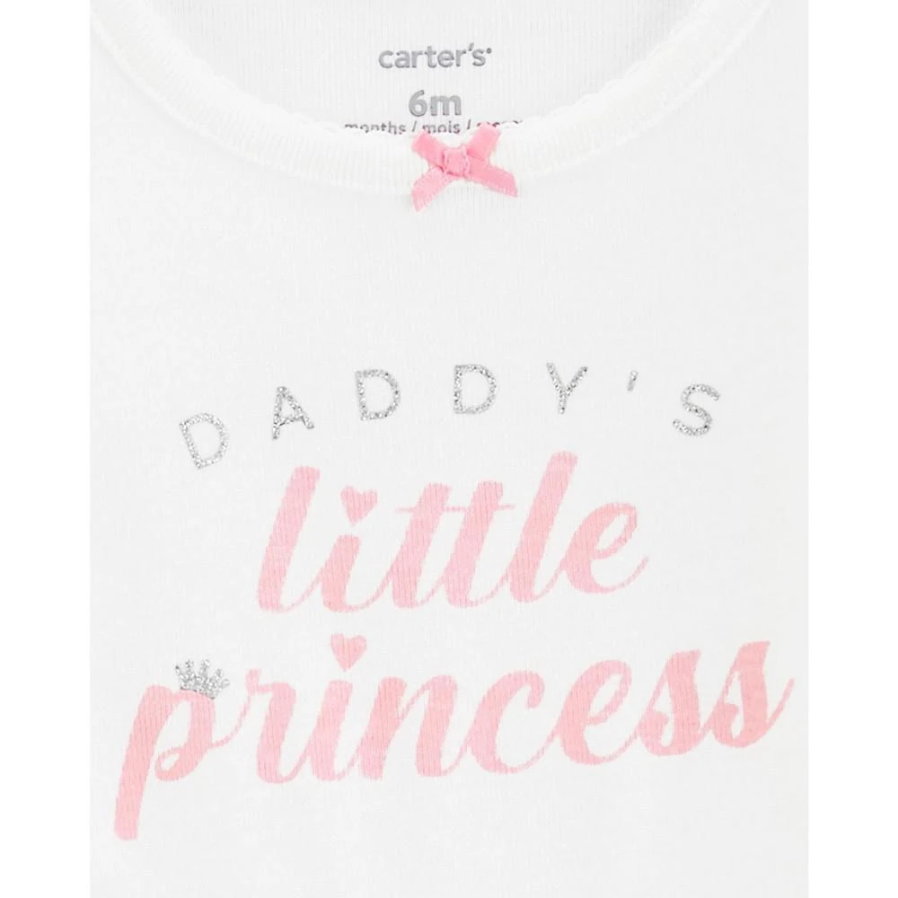 商品Carter's|Baby Girls Daddy's Little Princess Bodysuit and Tutu Pants, 2 Piece Set,价格¥90,第2张图片详细描述