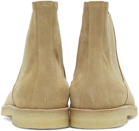 商品Common Projects|Beige Suede Chelsea Boots,价格¥2448,第4张图片详细描述