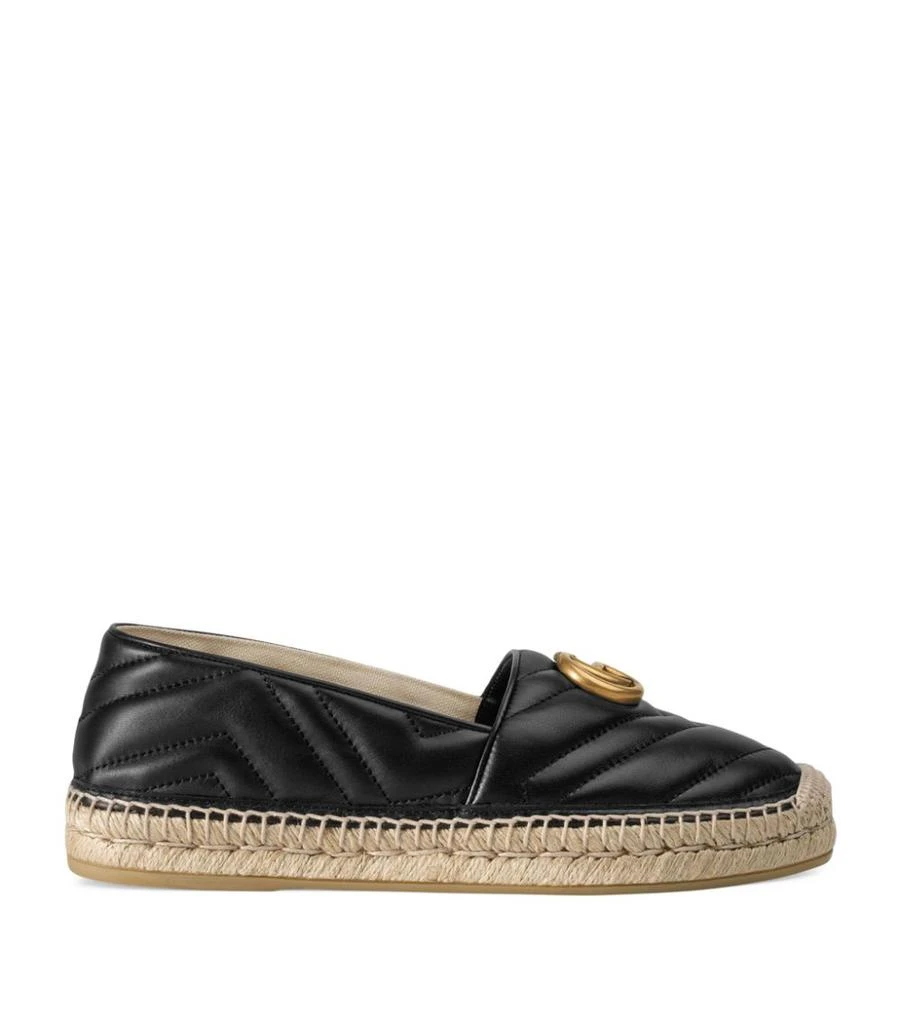 商品Gucci|Leather Double G Espadrilles,价格¥5378,第1张图片