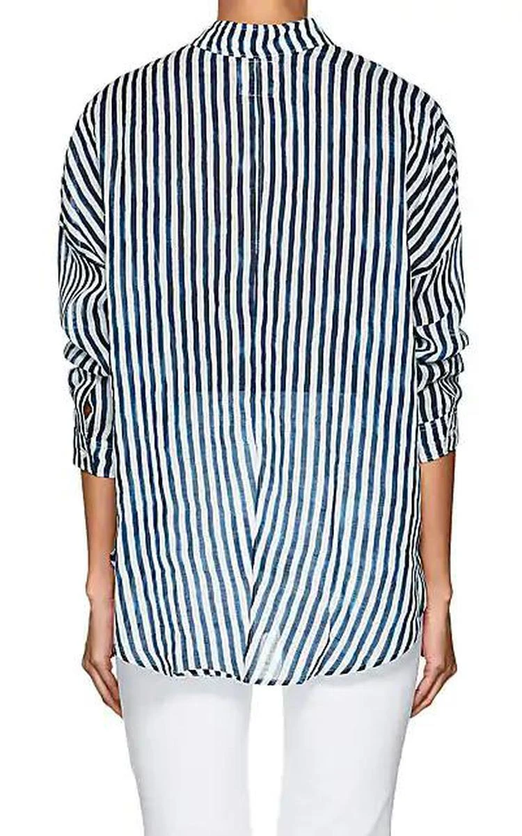 商品A SHIRT THING|Oversized Striped Gauze Blouse,价格¥479,第2张图片详细描述