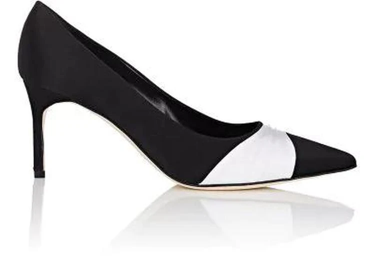 商品Manolo Blahnik|Sittia Satin Pumps,价格¥2150,第1张图片