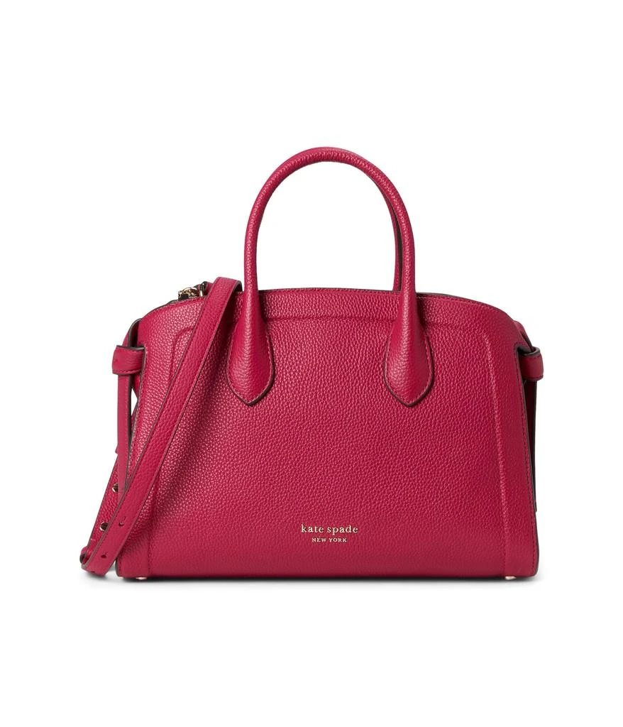 商品Kate Spade|Knott Color-Blocked Pebbled Leather Medium Zip Top Satchel,价格¥1511,第1张图片