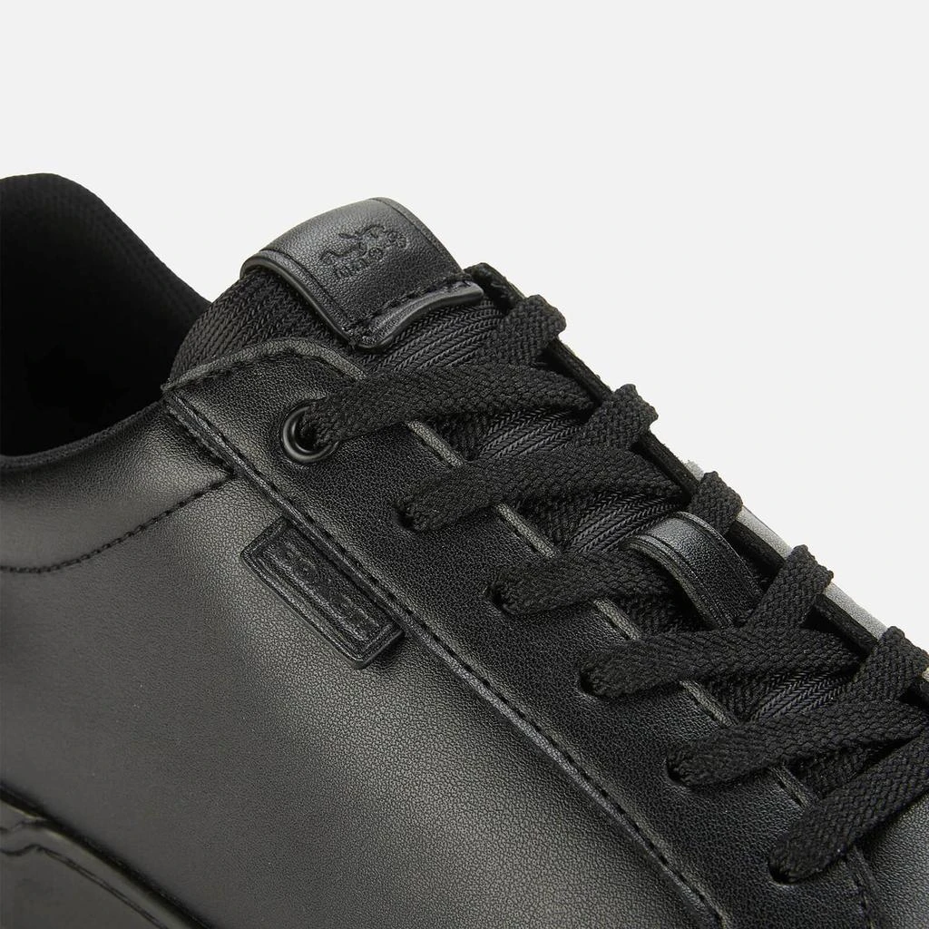 商品Coach|COACH MEN'S LOWLINE LEATHER LOW TOP TRAINERS - BLACK,价格¥1243,第4张图片详细描述