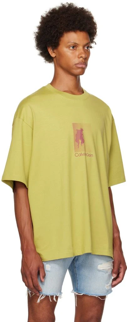 商品Calvin Klein|Green Graphic T-Shirt,价格¥274,第2张图片详细描述