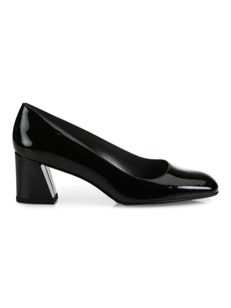 商品Stuart Weitzman|Marymid Leather Block Heel Pumps,价格¥1125,第1张图片