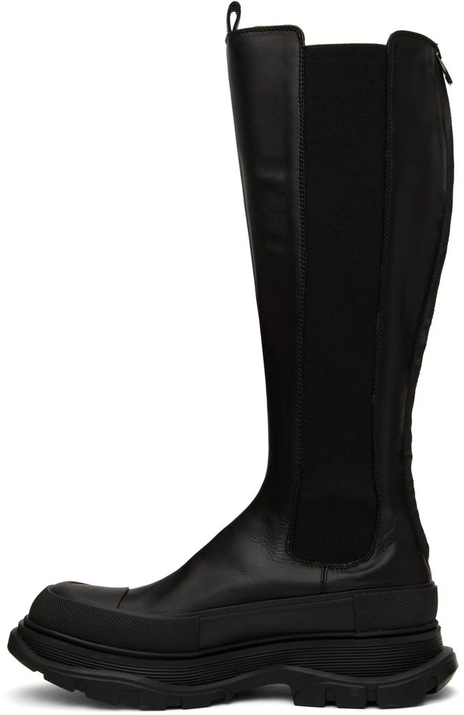 商品Alexander McQueen|Black Tread Slick Boots,价格¥3383,第3张图片详细描述
