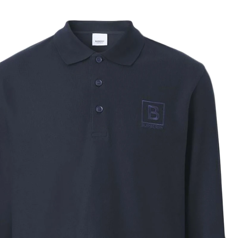 【现货】博柏利 男士棉质徽标长袖Polo衫80530631（三色） 商品