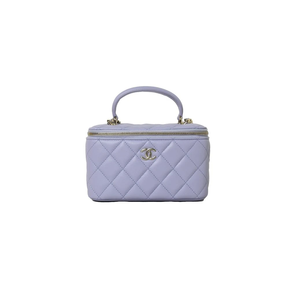 商品Chanel|Chanel Small Top Handle Vanity With Chain Bag Light Purple,价格¥32997,第1张图片