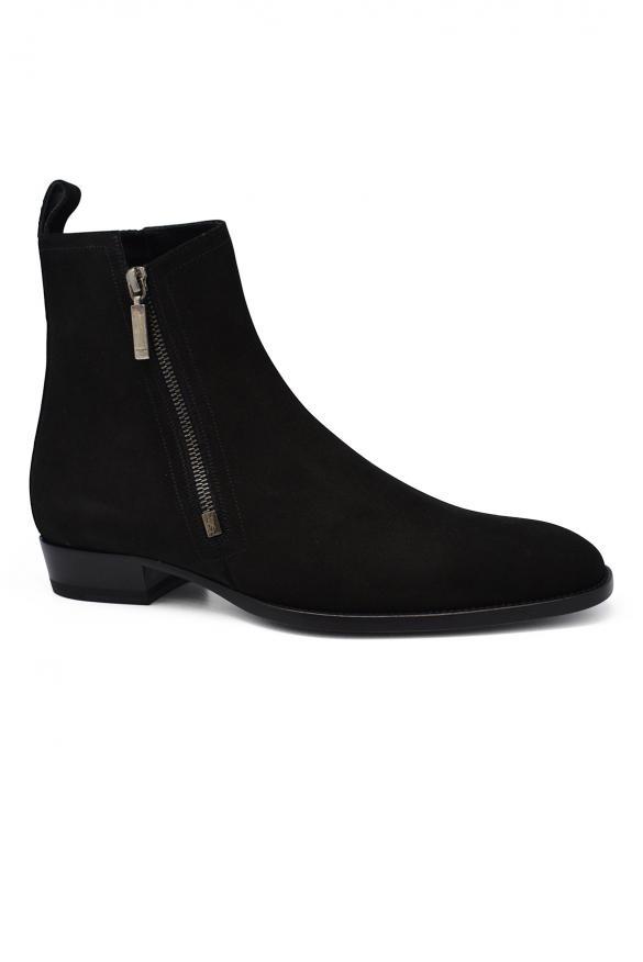 商品Yves Saint Laurent|Suede zipped boots - Shoe size: 41,价格¥3264,第4张图片详细描述