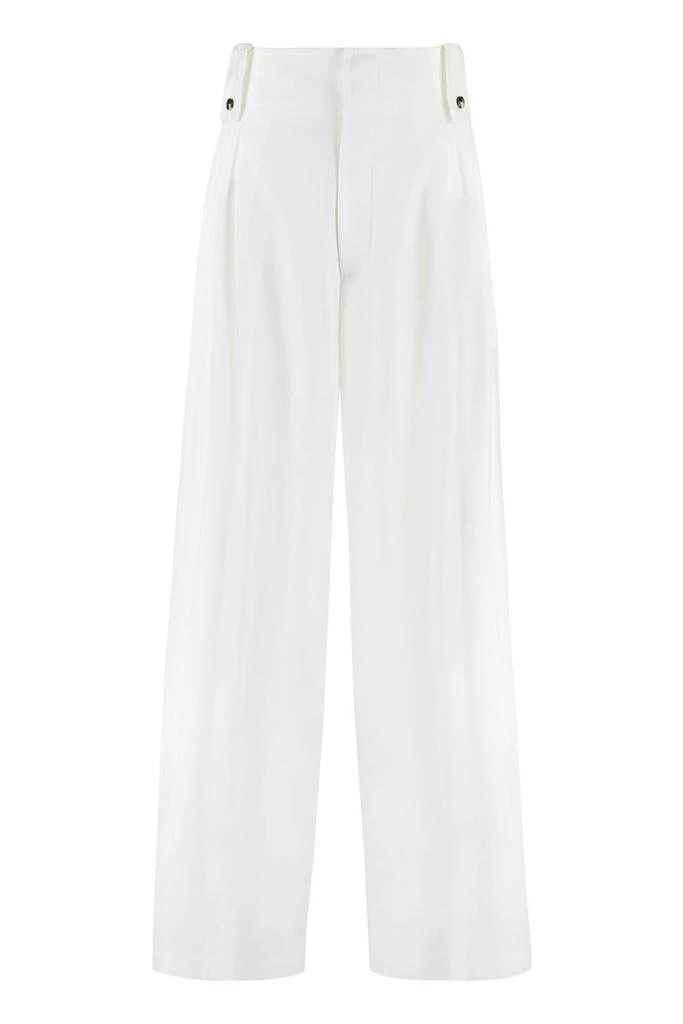 商品Bottega Veneta|BOTTEGA VENETA HIGH-WAIST TAPERED-FIT TROUSERS,价格¥3830,第1张图片