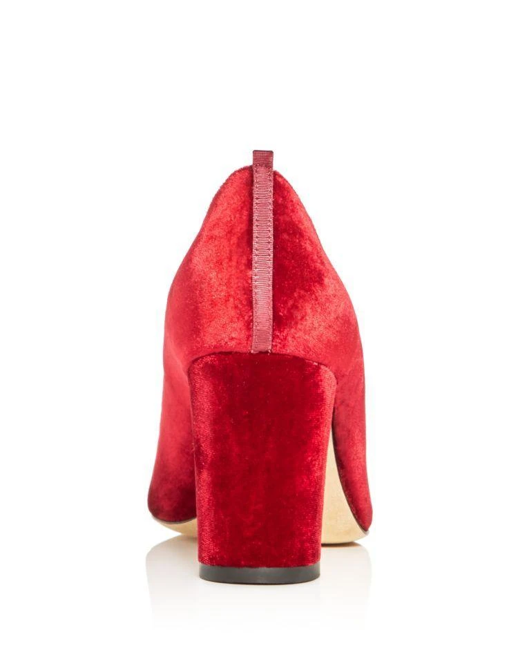 商品SJP by Sarah Jessica Parker|Women's Prosper Velvet Block Heel Pumps - 100% Exclusive,价格¥1310,第4张图片详细描述