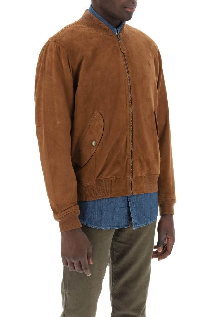 商品Ralph Lauren|Suede leather bomber jacket,价格¥4647,第3张图片详细描述