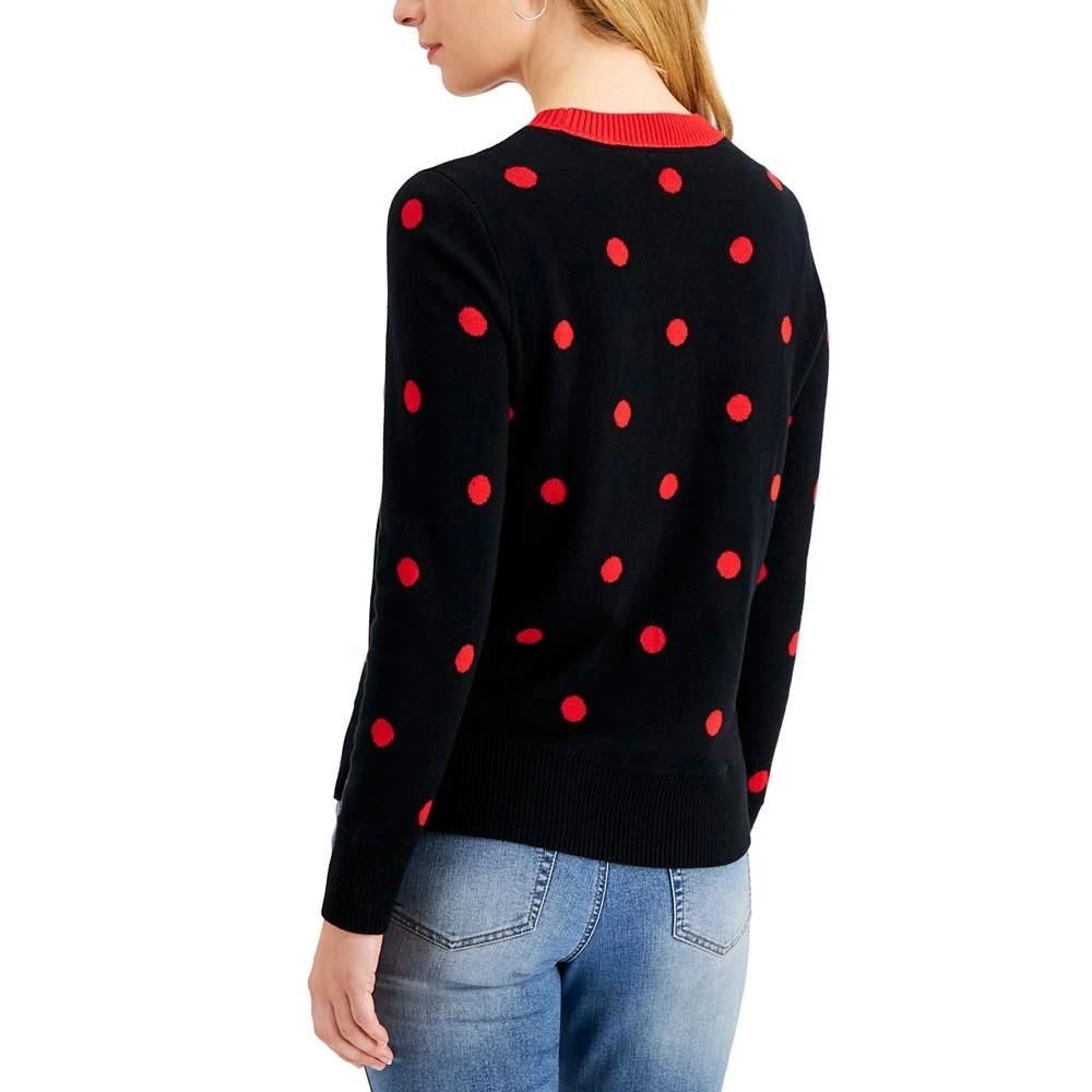 商品Charter Club|Petite Dot-Print Sweater, Created for Macy's,价格¥80,第2张图片详细描述