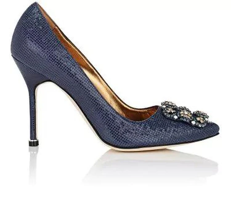 商品Manolo Blahnik|钻扣高跟鞋,价格¥4603,第1张图片