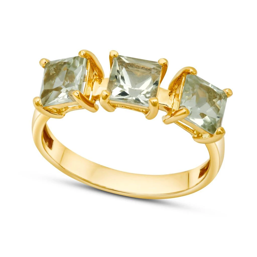 商品Paige Novick|14K Yellow Gold 3 Stone Square Cut 5mm Gemstone Ring,价格¥2055,第1张图片