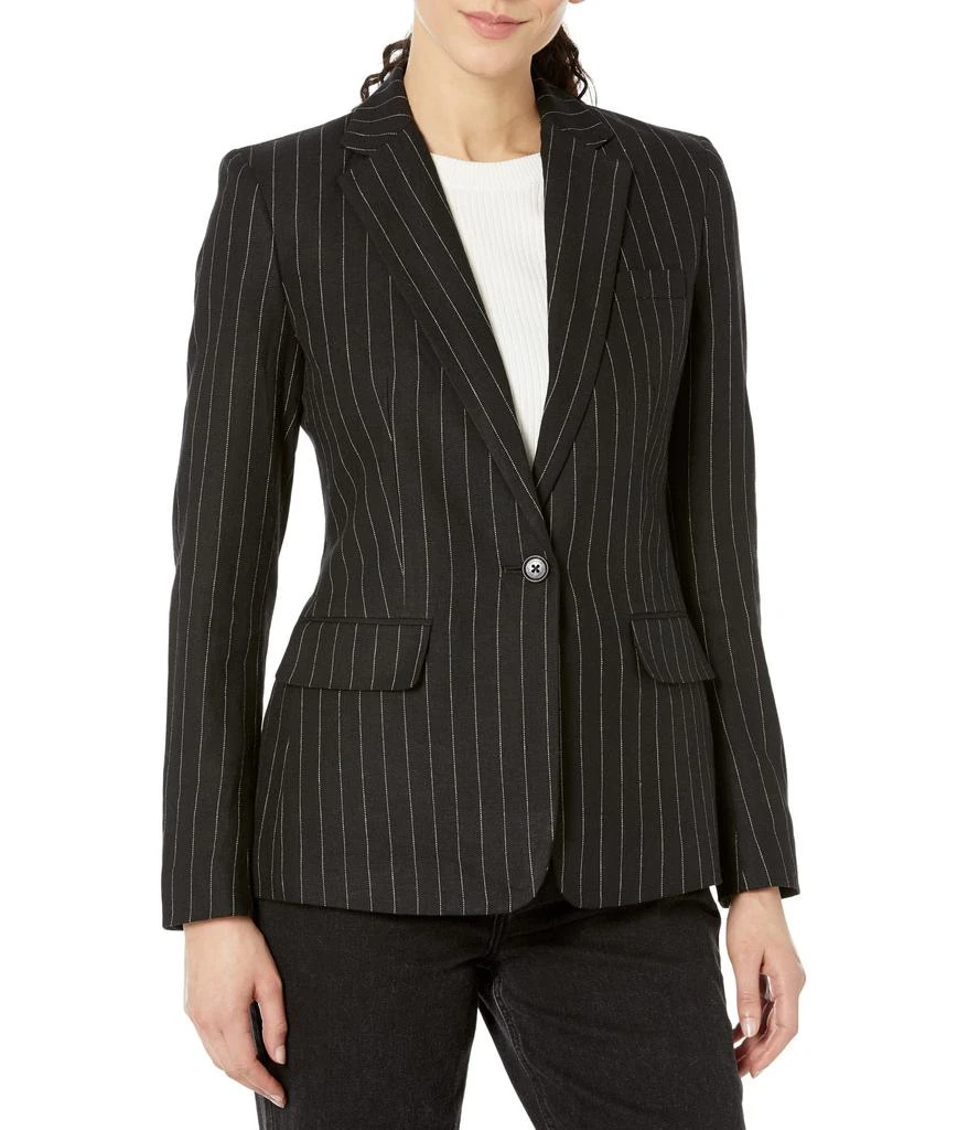 商品Ralph Lauren|Pinstripe Linen-Blend Twill Blazer,价格¥896,第1张图片