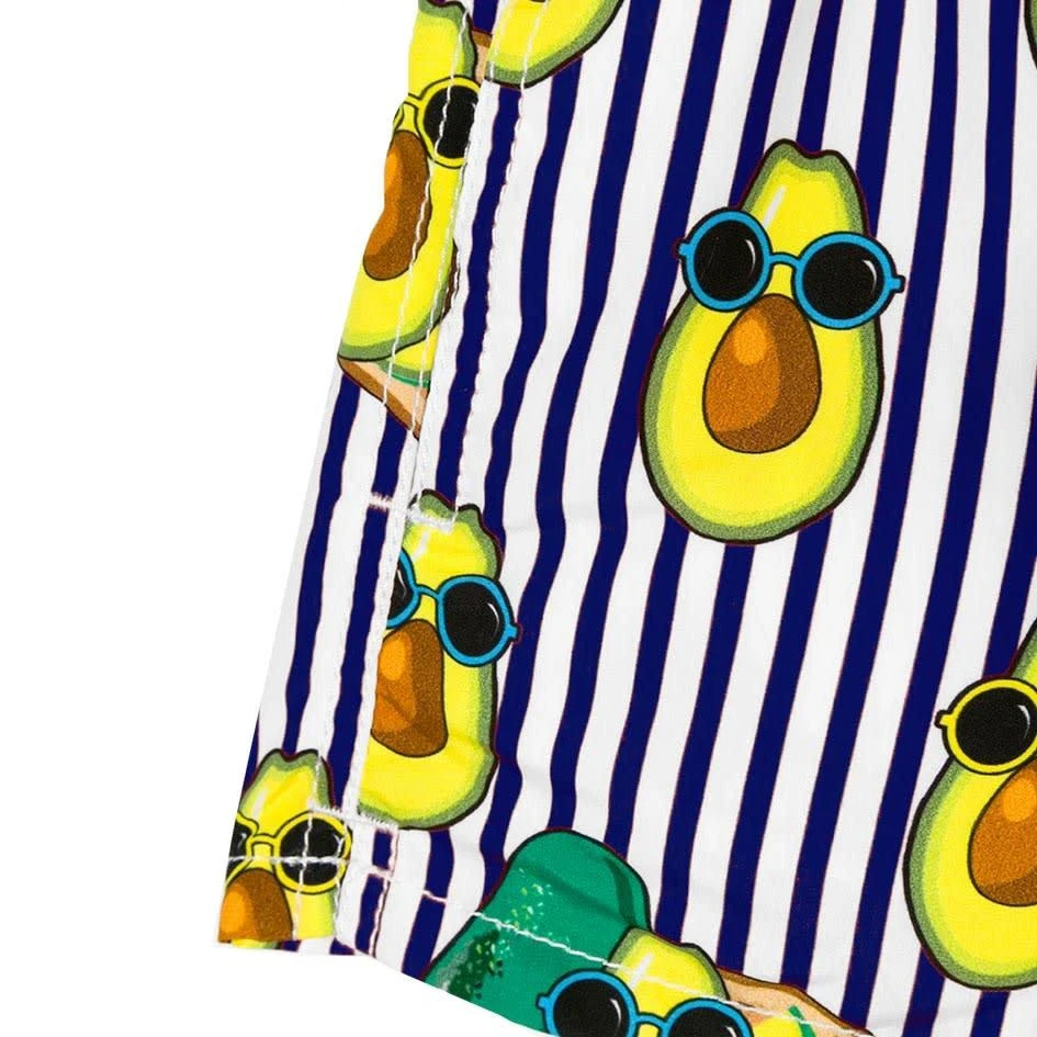 商品Mc2 Saint Barth|MC2 Saint Barth Avocado Toast Print Mid-length Swim Shorts,价格¥1052,第3张图片详细描述