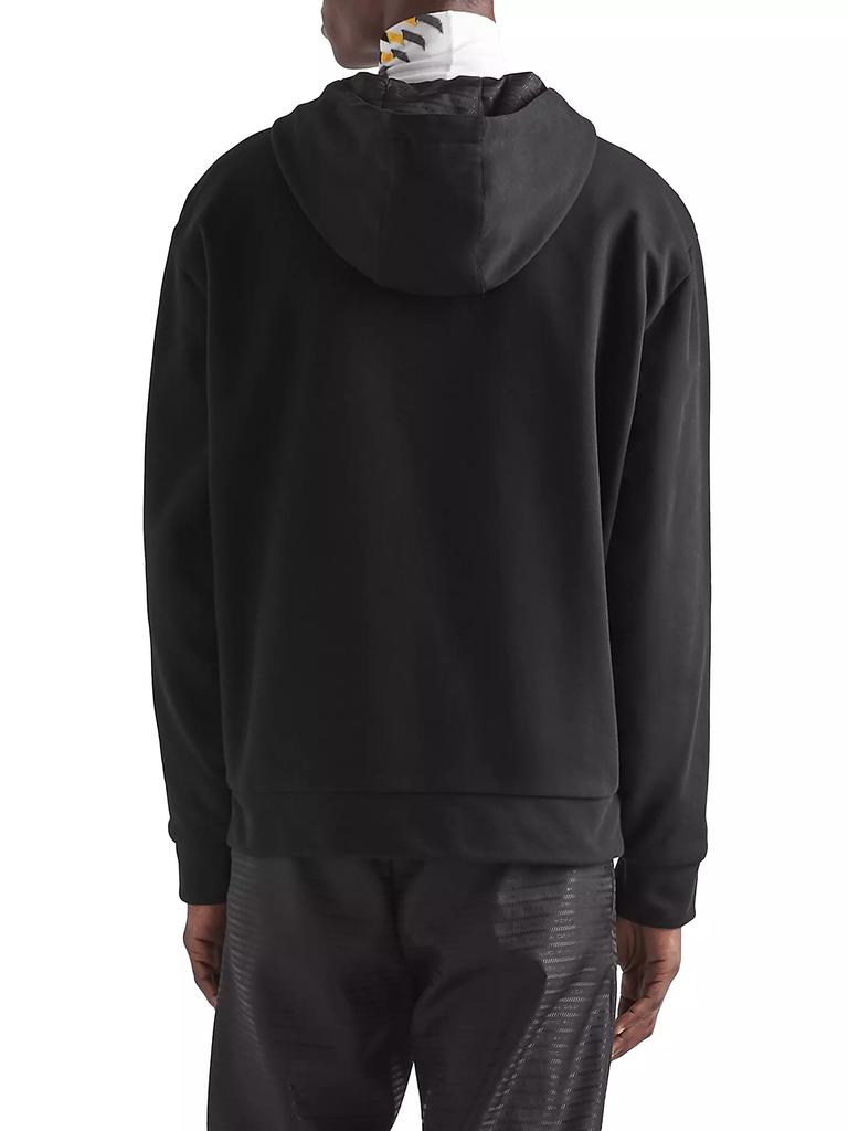Prada Reversible Cotton Fleece and Re-Nylon Hoodie Jacket