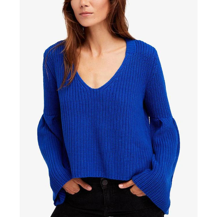 商品Free People|Damsel Cotton Flare-Sleeve Sweater,价格¥292,第2张图片详细描述