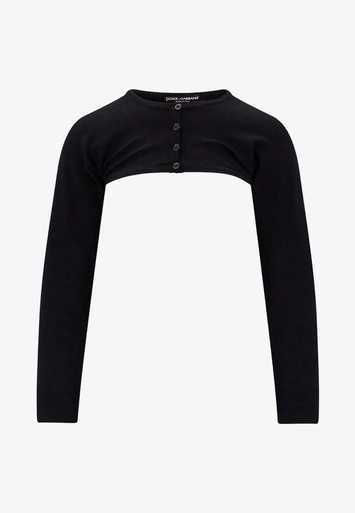 商品Dolce & Gabbana|Crewneck Buttoned Shrug,价格¥4264,第1张图片