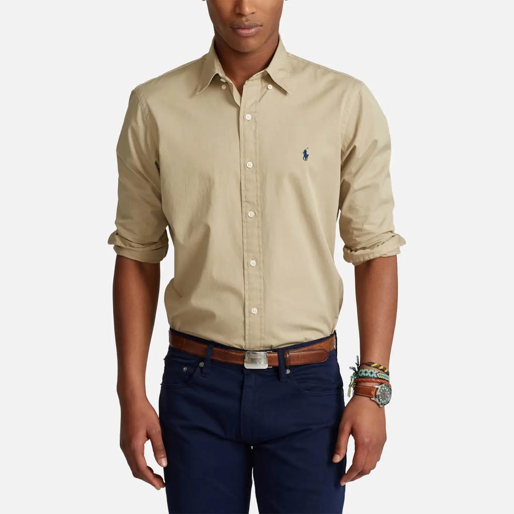 商品Ralph Lauren|Polo Ralph Lauren Men's Slim Fit Garment Dyed Twill Shirt - Surrey Tan,价格¥934,第1张图片