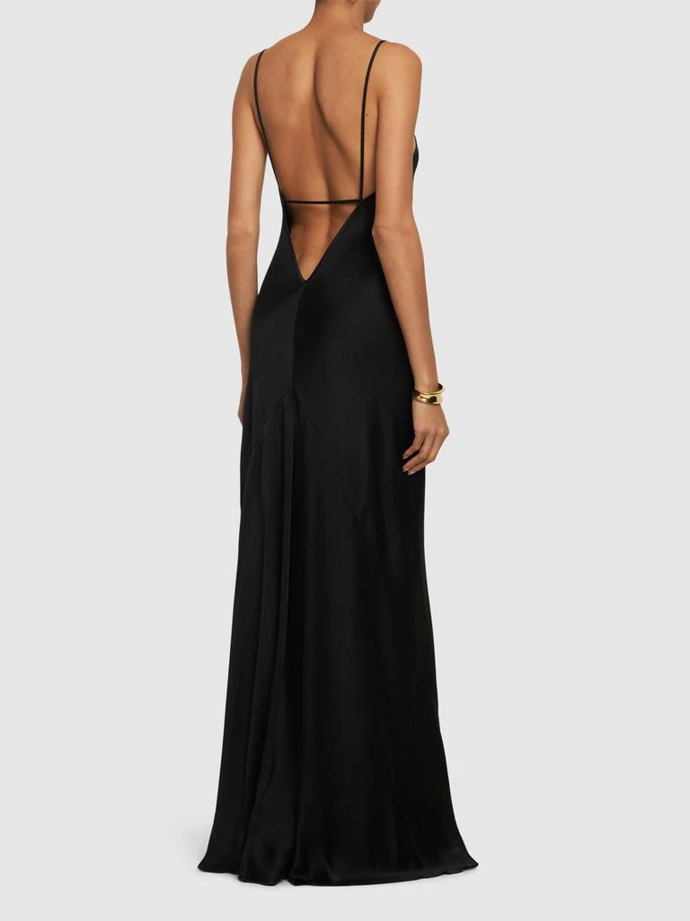 商品Victoria Beckham|Cami Open Back Satin Midi Slip Dress,价格¥8839,第2张图片详细描述