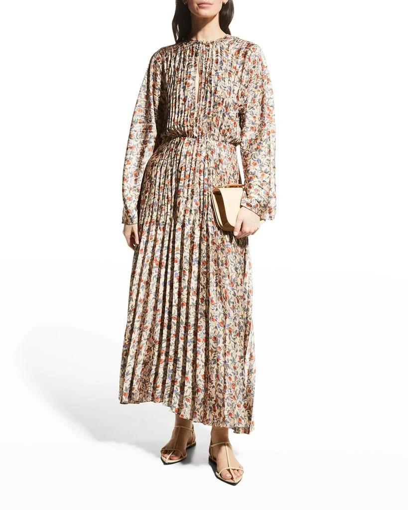 商品[国内直发] Vince|Pomegranate Pleated Maxi Dress,价格¥1203,第1张图片
