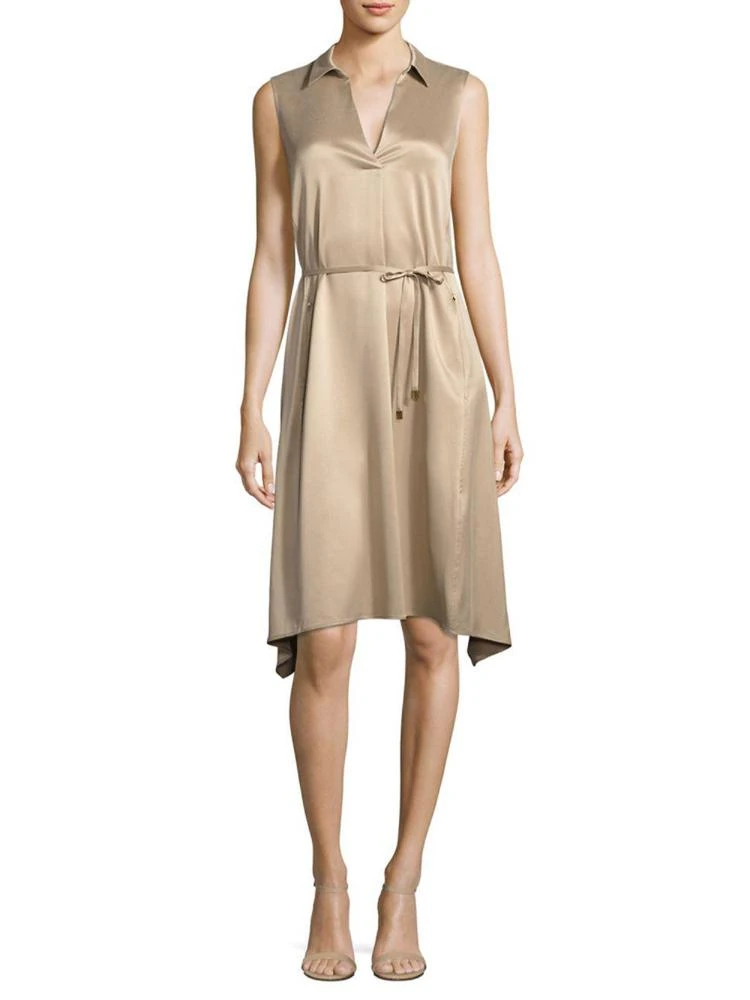 商品Lafayette 148 New York|Sylvie Collared Silk Dress,价格¥2083,第1张图片